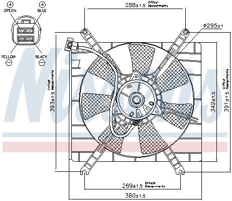 Ventilatorwiel-motorkoeling Nissens 85414