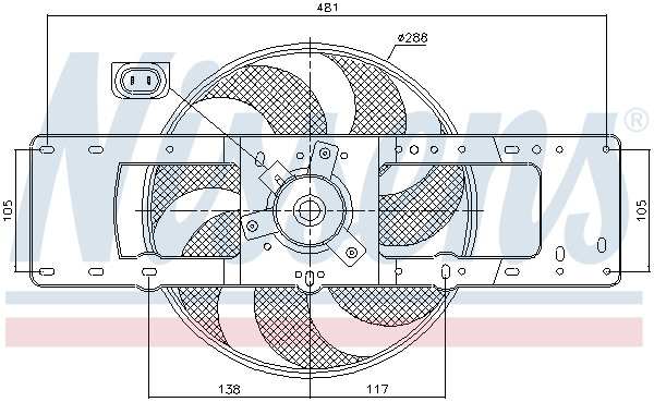 Nissens Ventilatorwiel-motorkoeling 85499