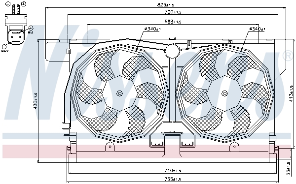 Nissens Ventilatorwiel-motorkoeling 85513