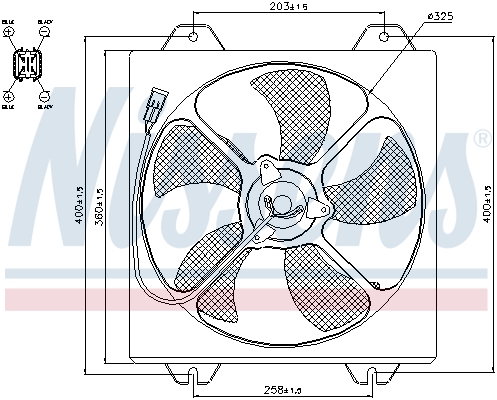 Ventilatorwiel-motorkoeling Nissens 85530