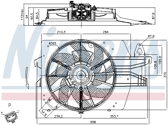 Nissens Ventilatorwiel-motorkoeling 85537