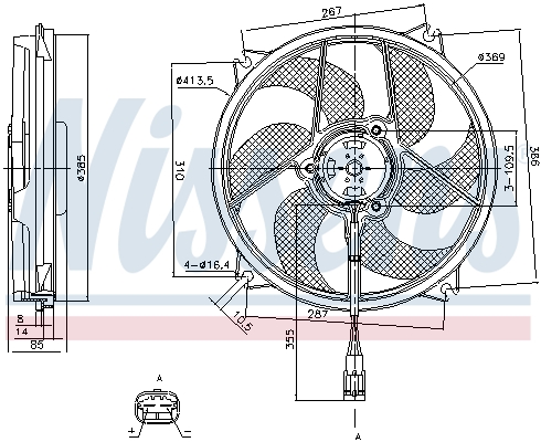 Nissens Ventilatorwiel-motorkoeling 85561