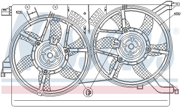 Ventilatorwiel-motorkoeling Nissens 85578