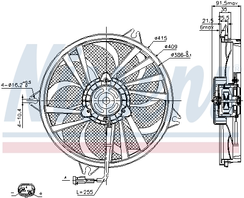 Nissens Ventilatorwiel-motorkoeling 85605