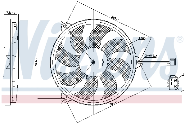 Nissens Ventilatorwiel-motorkoeling 85607