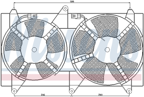 Ventilatorwiel-motorkoeling Nissens 85611