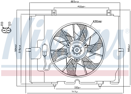 Nissens Ventilatorwiel-motorkoeling 85653