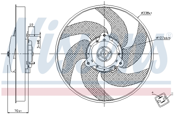 Nissens Ventilatorwiel-motorkoeling 85667