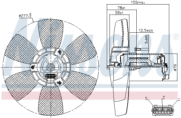 Nissens Ventilatorwiel-motorkoeling 85679