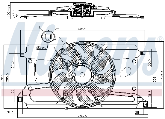 Nissens Ventilatorwiel-motorkoeling 85697