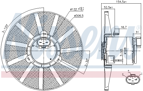 Nissens Ventilatorwiel-motorkoeling 85720