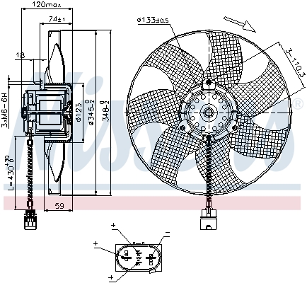 Nissens Ventilatorwiel-motorkoeling 85726