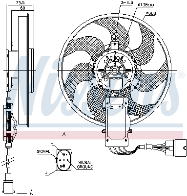 Ventilatorwiel-motorkoeling Nissens 85730