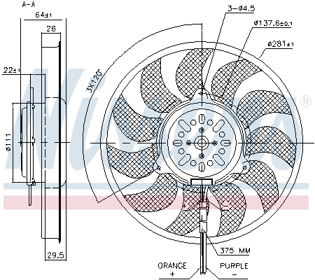 Nissens Ventilatorwiel-motorkoeling 85731