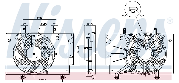 Nissens Ventilatorwiel-motorkoeling 85810