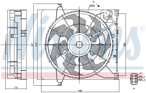 Nissens Ventilatorwiel-motorkoeling 85896