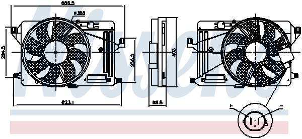 Nissens Ventilatorwiel-motorkoeling 85917