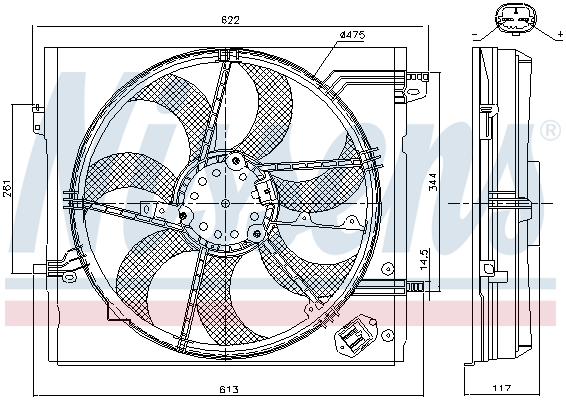 Nissens Ventilatorwiel-motorkoeling 85946