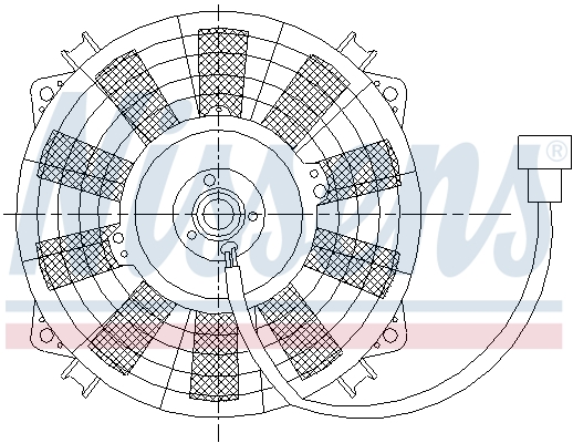Ventilatorwiel-motorkoeling Nissens 85976