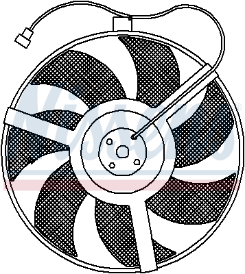 Ventilatorwiel-motorkoeling Nissens 85977
