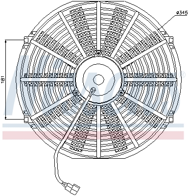 Ventilatorwiel-motorkoeling Nissens 85983
