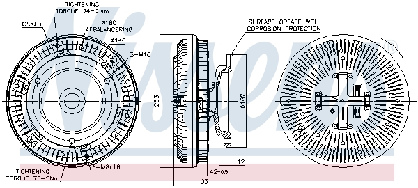Nissens Visco-koppeling 86040