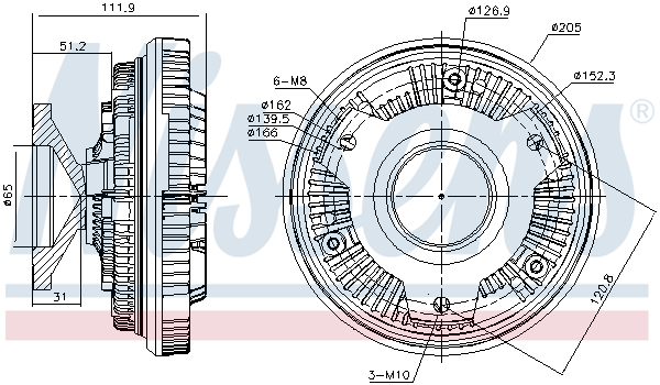 Nissens Visco-koppeling 86072