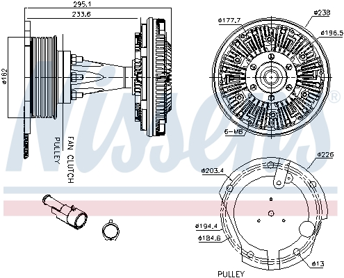 Nissens Visco-koppeling 86088