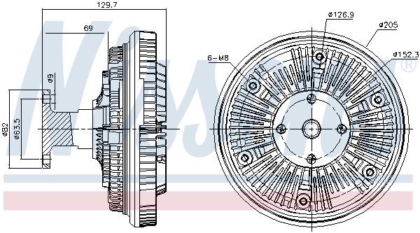 Nissens Visco-koppeling 86091