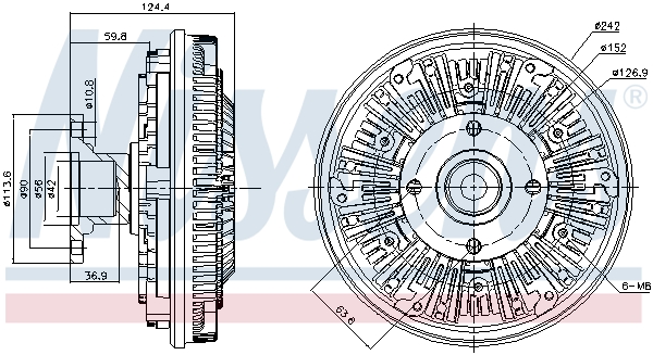 Nissens Visco-koppeling 86158