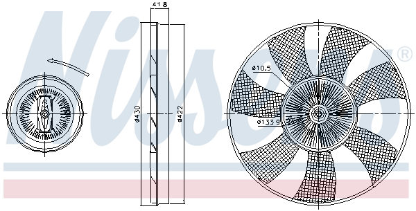 Nissens Visco-koppeling 86217