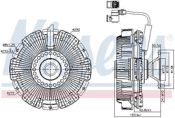 Visco-koppeling Nissens 86248