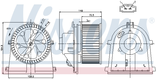 Nissens Kachelventilator 87022
