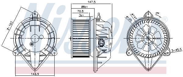 Nissens Kachelventilator 87024