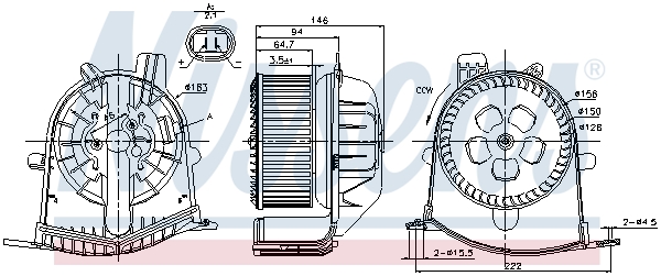Nissens Kachelventilator 87038