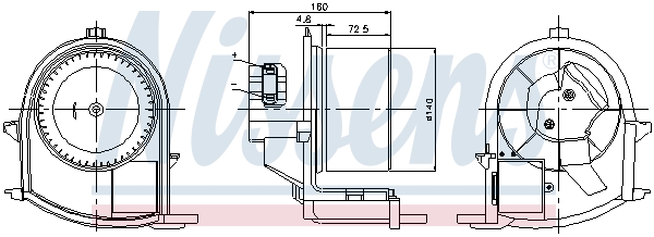 Nissens Kachelventilator 87047