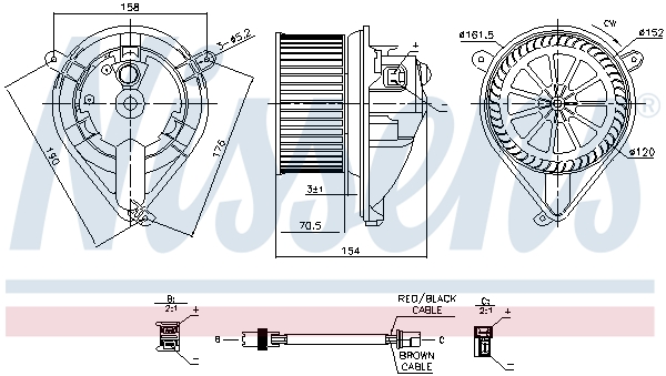 Nissens Kachelventilator 87052
