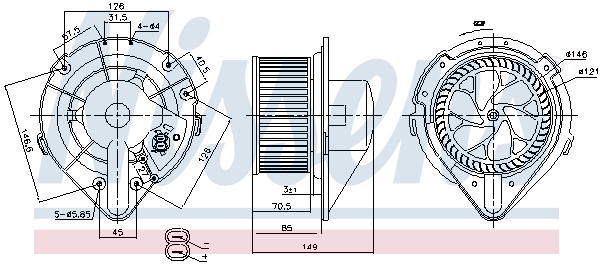 Nissens Kachelventilator 87064