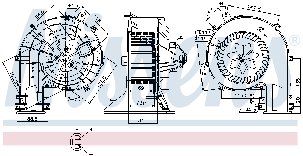 Nissens Kachelventilator 87078
