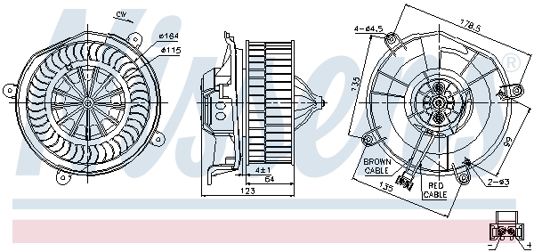 Nissens Kachelventilator 87104