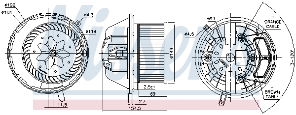 Nissens Kachelventilator 87112