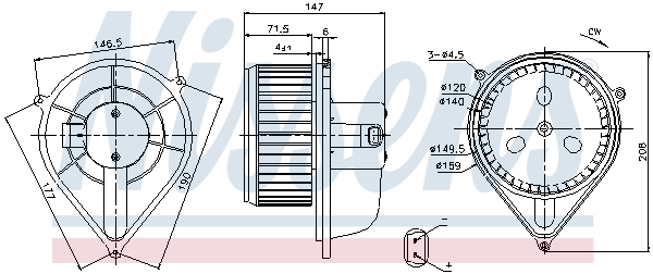 Nissens Kachelventilator 87128