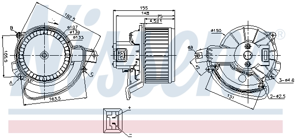 Nissens Kachelventilator 87136
