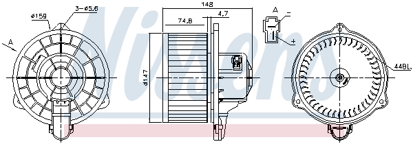 Nissens Kachelventilator 87161