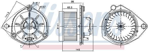 Nissens Kachelventilator 87168