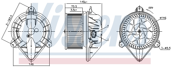Nissens Kachelventilator 87174