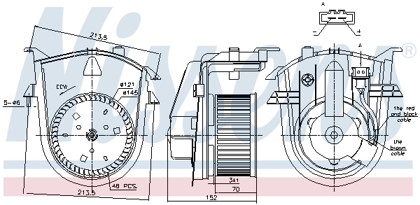 Nissens Kachelventilator 87176
