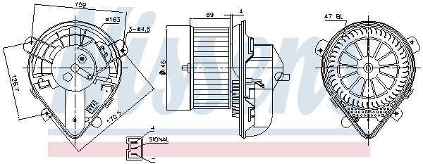 Nissens Kachelventilator 87178