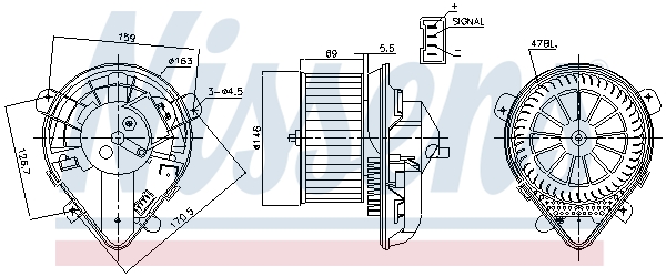 Nissens Kachelventilator 87179