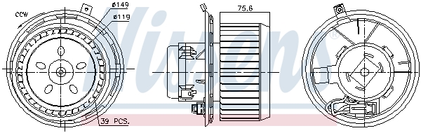 Nissens Kachelventilator 87185